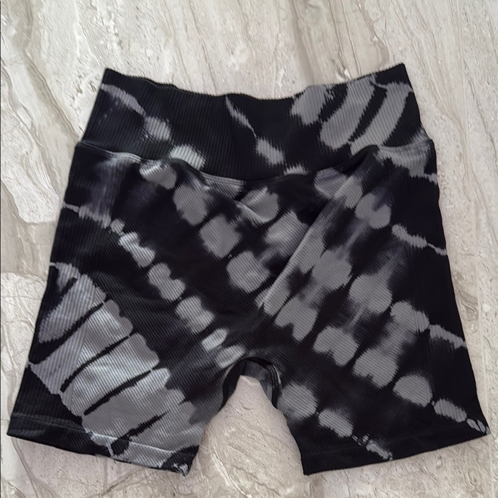PINK Victoria's Secret Black and Gray Bike Shorts